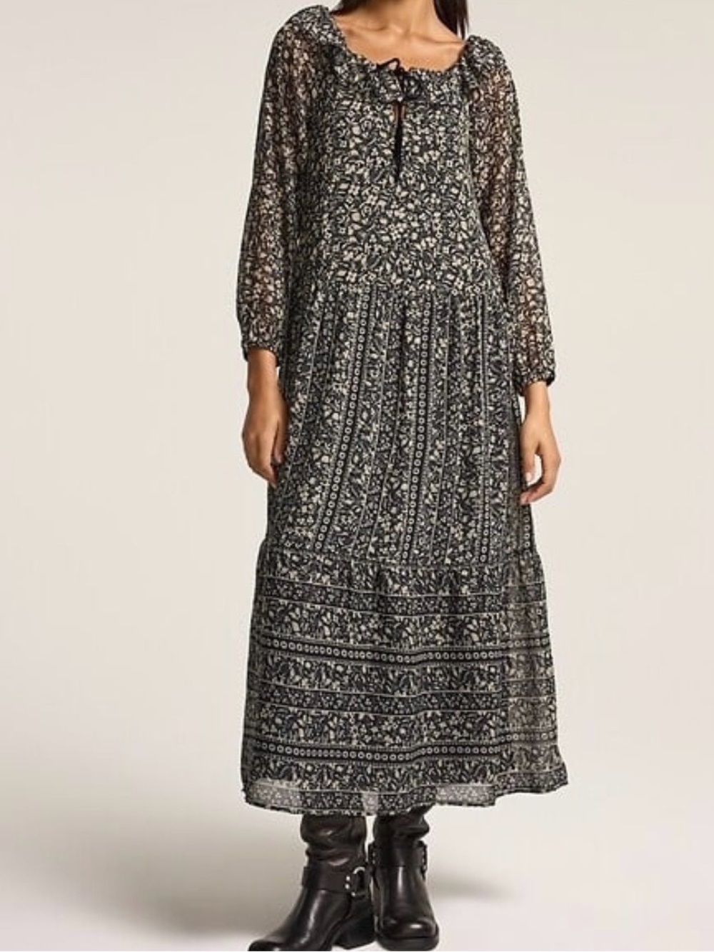 Anna Sui - Old Navy Tiered Maxi Dress XL!
